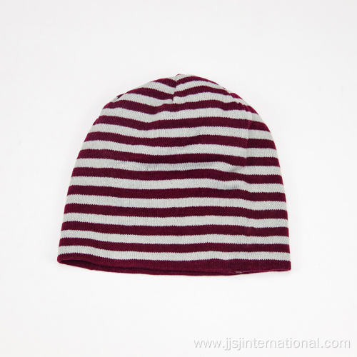 Striped Cozy Lazy Pile Hat